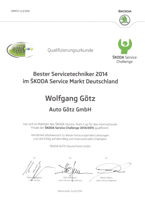 Auszeichnung | AUTO GÖTZ